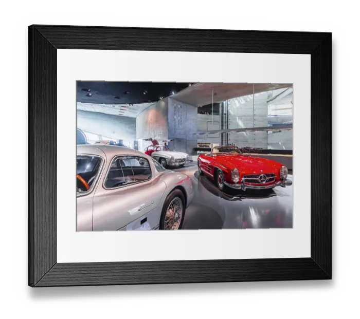 Framed Print : Mercedes-Benz 300 SL Roadster from 1962
