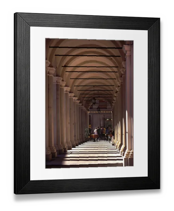 Framed Print : Colonnade, Piazza Giuseppe Verdi Framed Print : Colonnade, Piazza Giuseppe Verdi