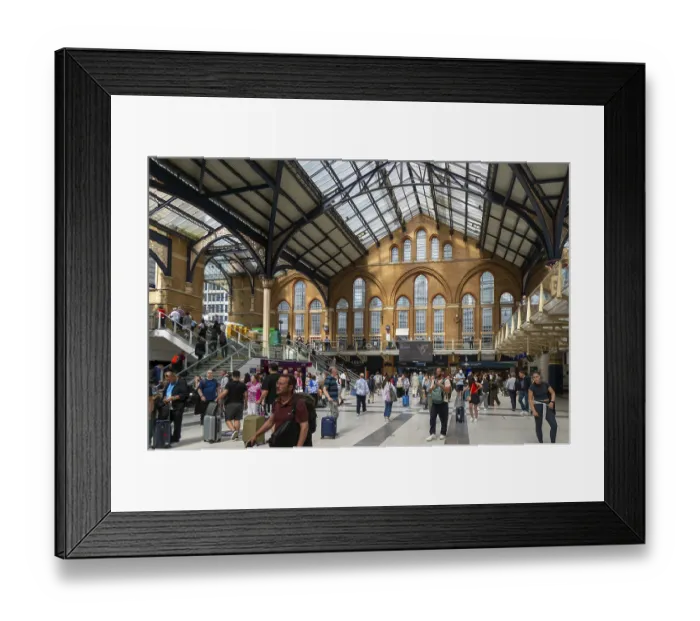 Framed Print : Concourse busy with passengers Framed Print : Concourse busy with passengers