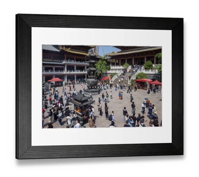 Framed Print : Inner Courtyard, Jing'an Temple Framed Print : Inner Courtyard, Jing'an Temple