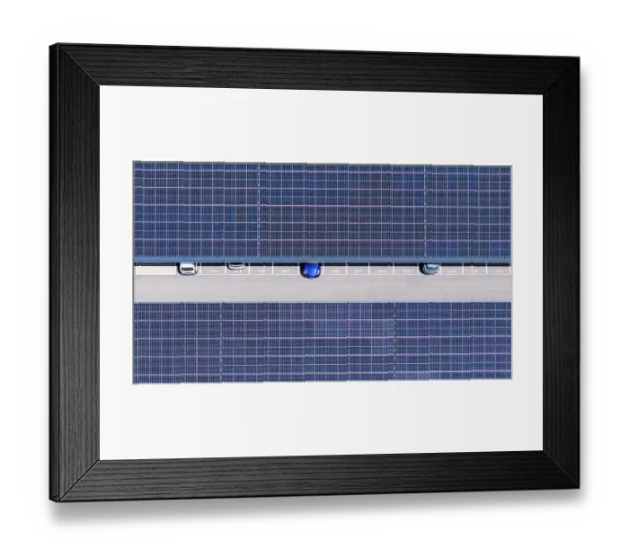 Framed Print : Largest charging park in the world at Merklingen Swabian Alb railway station