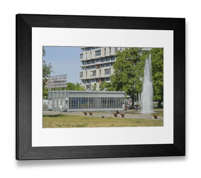 Framed Print : Pavilion BHROX bauhaus reuse, Ernst-Reuter-Platz Framed Print : Pavilion BHROX bauhaus reuse, Ernst-Reuter-Platz
