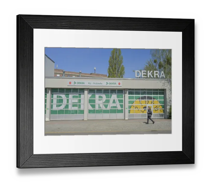 Framed Print : Dekra test centre, UllsteinstraBe Framed Print : Dekra test centre, UllsteinstraBe