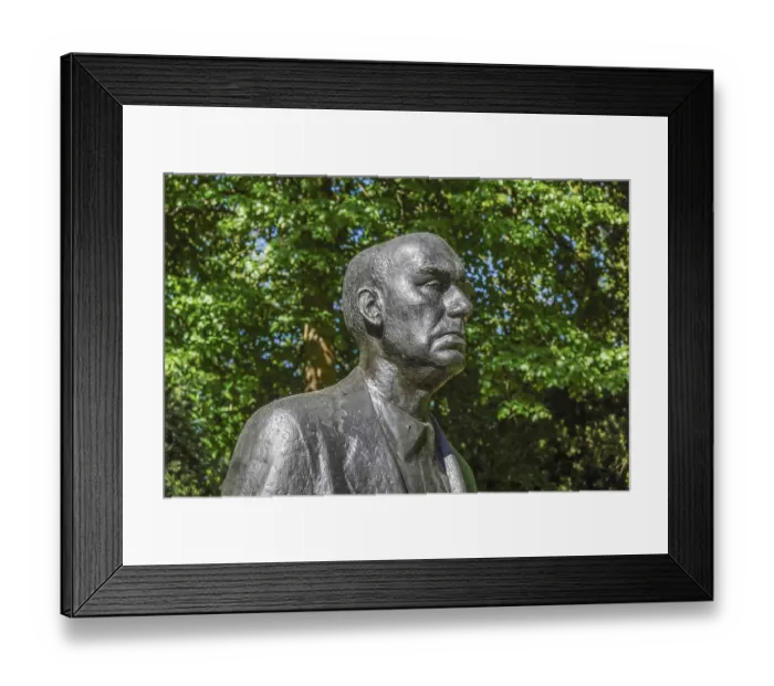 Framed Print : Statue of Johannes R. Becher, SeestraBe