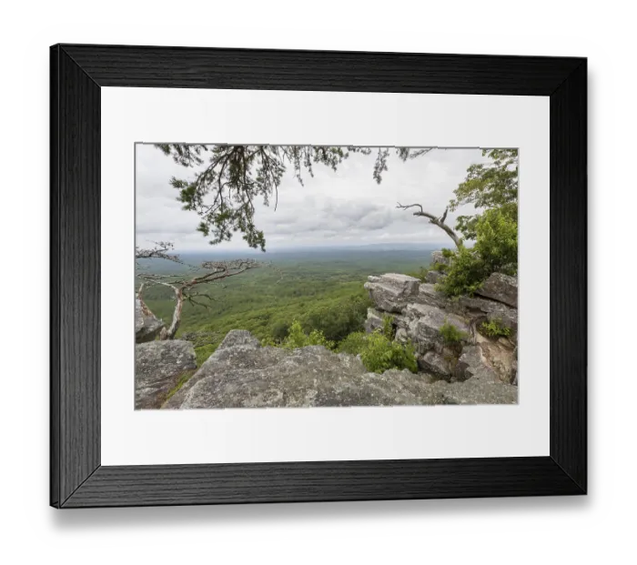 Framed Print : Overlook along the Pulpit Rock Trail in Cheaha State Park Framed Print : Overlook along the Pulpit Rock Trail in Cheaha State Park