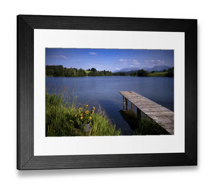 Framed Print : Bathing jetty, jetty, wooden jetty