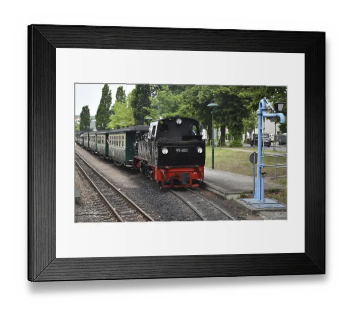 Framed Print : The Raging Roland, narrow-gauge railway