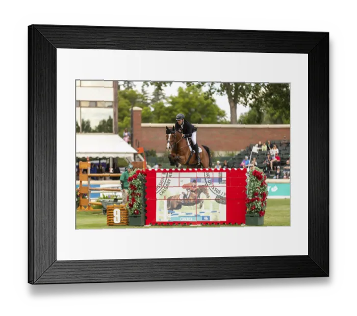 Framed Print : Charlie Jones of Great Britain riding Capitale 6