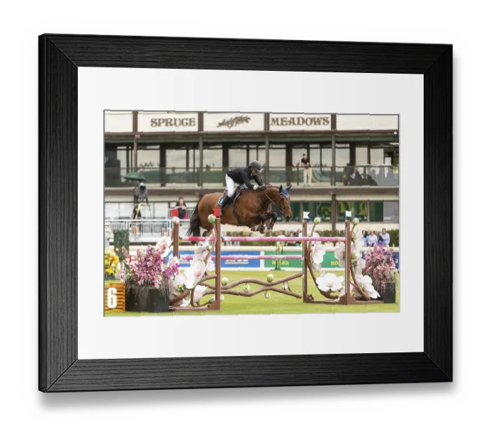Framed Print : Sameh el Dahan of Great Britain riding Oscar-A