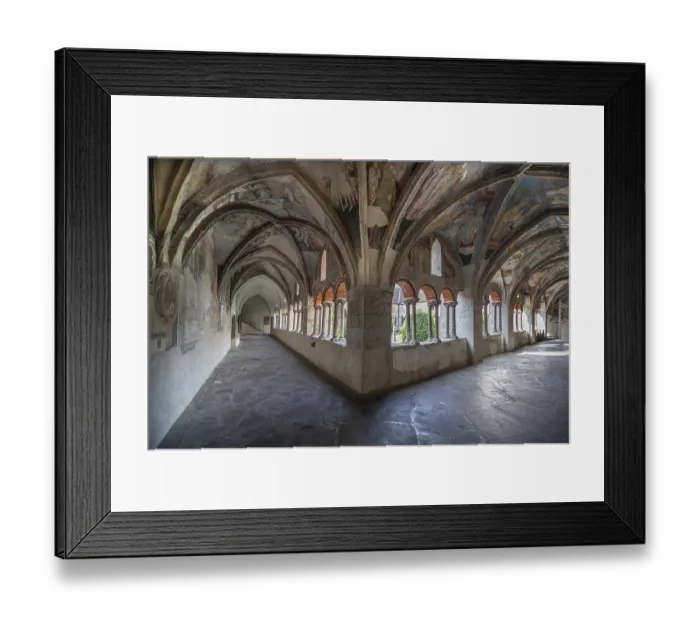 Framed Print : Cathedral cloister around 1370