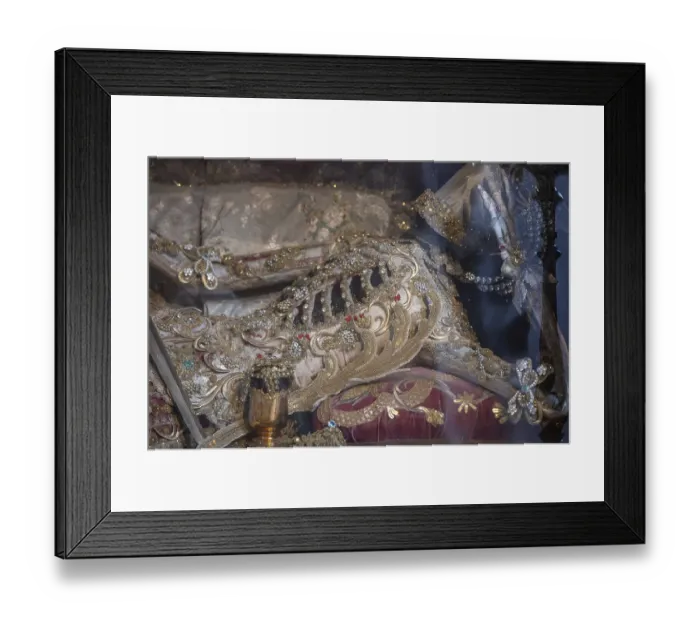 Framed Print : Catracomb Saint Clemens, laid in a glass coffin Framed Print : Catracomb Saint Clemens, laid in a glass coffin