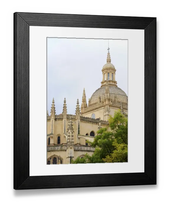 Framed Print : Gothic-style cathedral, historic old town Framed Print : Gothic-style cathedral, historic old town