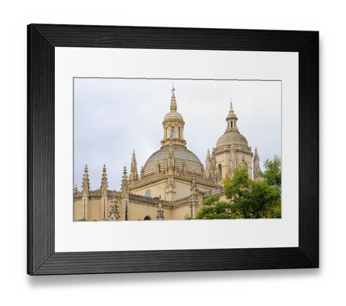 Framed Print : Gothic-style cathedral, historic old town Framed Print : Gothic-style cathedral, historic old town