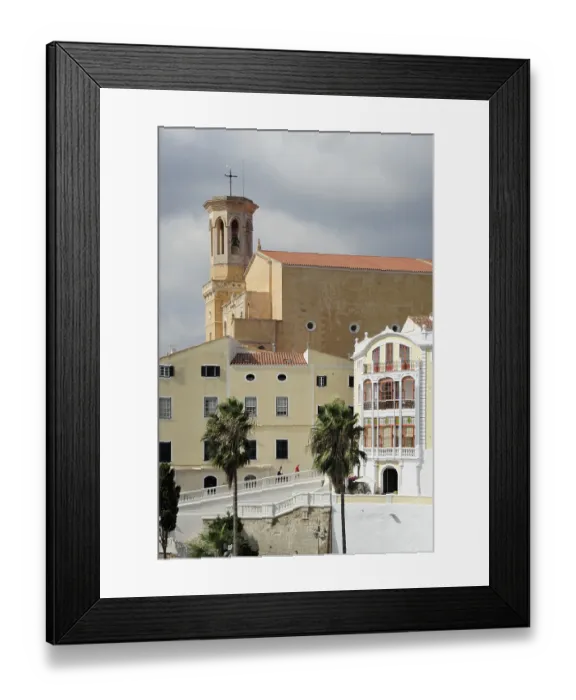 Framed Print : Church, Iglesia de Santa Maria in Mao