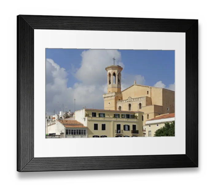 Framed Print : Church, Iglesia de Santa Maria in Mao