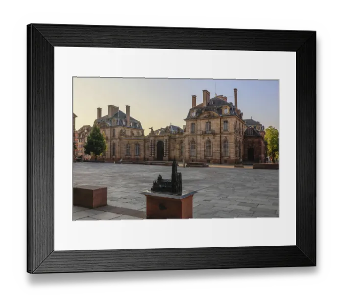 Framed Print : Place du Chateau with Palais Rohan Framed Print : Place du Chateau with Palais Rohan