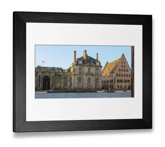 Framed Print : Place du Chateau with Palais Rohan and Museum of the City History