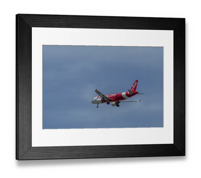 Framed Print : Aircraft Thai AirAsia, HS-ABC, Airbus A320-200