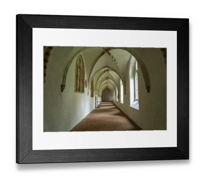 Framed Print : The cloister of Ratzeburg Cathedral Framed Print : The cloister of Ratzeburg Cathedral