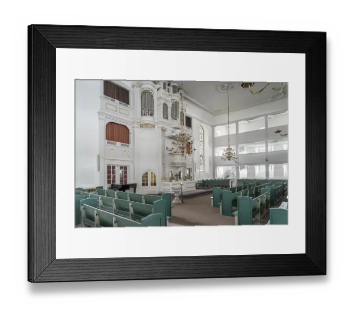 Framed Print : Interior of the town church of St Peter in Ratzeburg