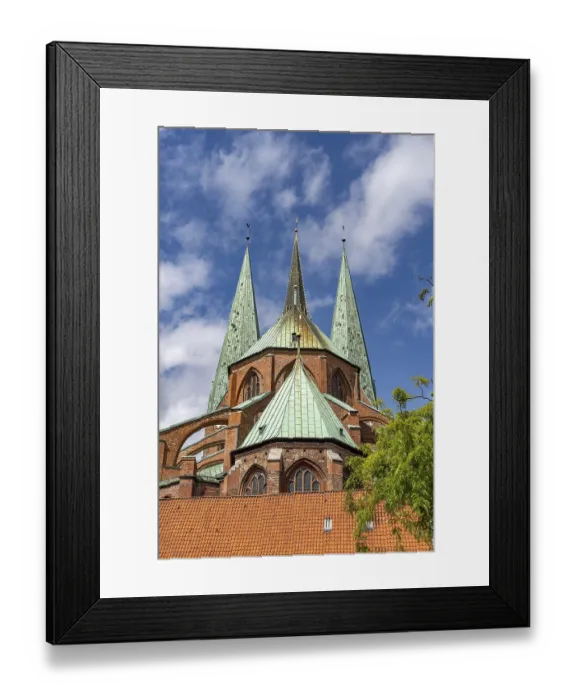 Framed Print : St Mary's Church, Hanseatic City of Lubeck