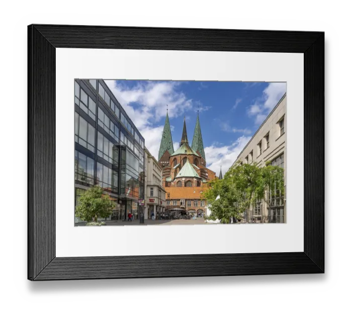 Framed Print : St Mary's Church, Hanseatic City of Lubeck