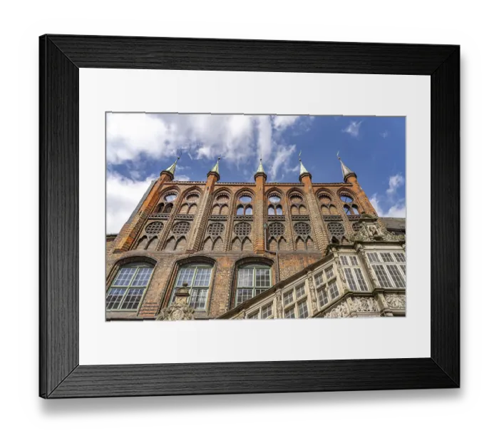 Framed Print : Lubeck Town Hall, Hanseatic City of Lubeck
