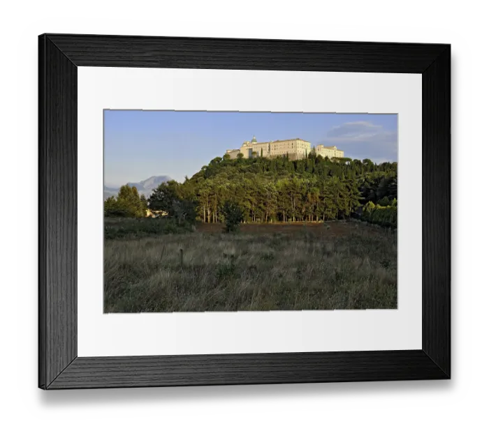 Framed Print : Benedictine Abbey of Montecassino on Monte Cassino