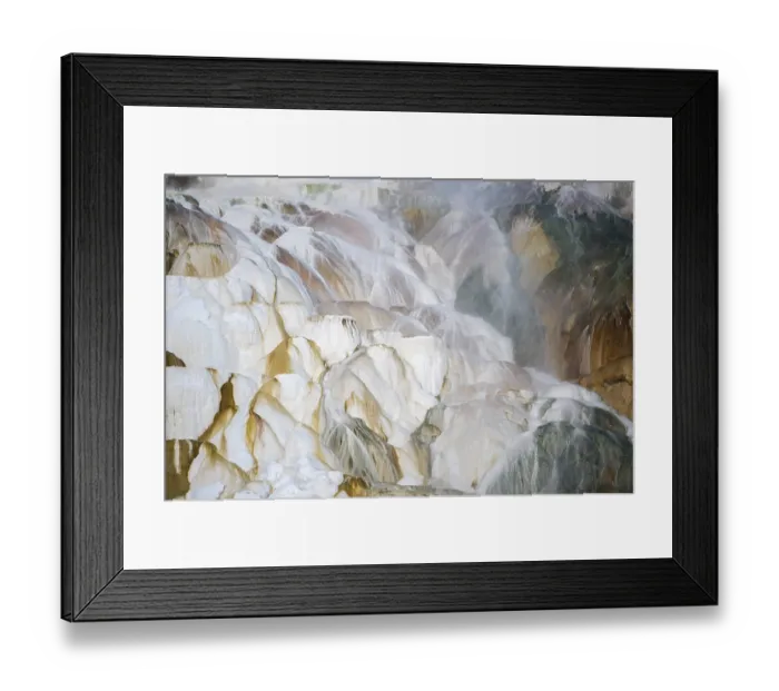 Framed Print : Mammoth Hot Springs... Yellowstone National Park