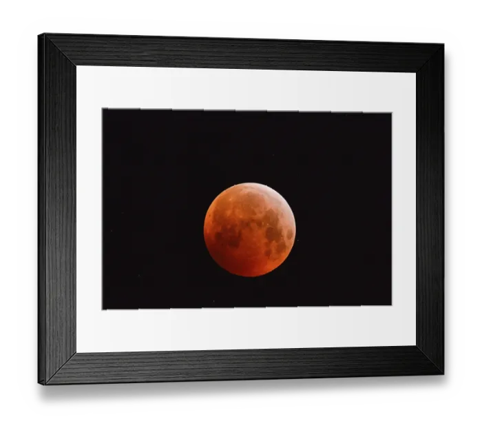 Framed Print : The 21.01.2019... Core shadow lunar eclipse Framed Print : The 21.01.2019... Core shadow lunar eclipse
