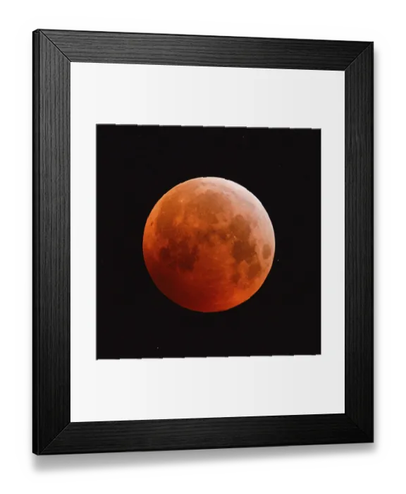 Framed Print : The 21.01.2019... Core shadow lunar eclipse Framed Print : The 21.01.2019... Core shadow lunar eclipse