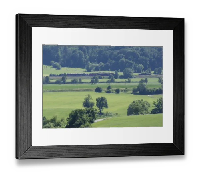 Framed Print : Westfrankenbahn on the way to the Wackershofen stop Framed Print : Westfrankenbahn on the way to the Wackershofen stop