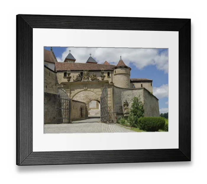 Framed Print : Portal of Comburg Castle, Benedictine monastery Framed Print : Portal of Comburg Castle, Benedictine monastery