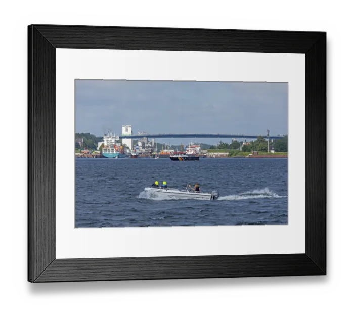 Framed Print : Holtenau High Bridges, entrance to Kiel Canal Framed Print : Holtenau High Bridges, entrance to Kiel Canal