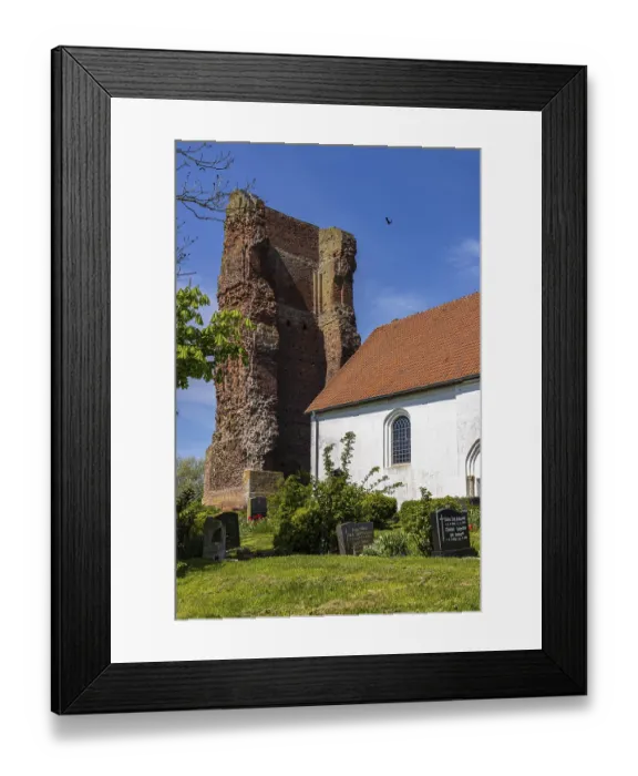 Framed Print : Church on Pellworm, North Frisia Framed Print : Church on Pellworm, North Frisia