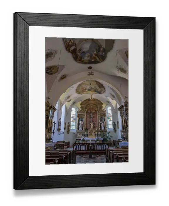 Framed Print : Former pilgrimage and filial church Heilig Blut Framed Print : Former pilgrimage and filial church Heilig Blut