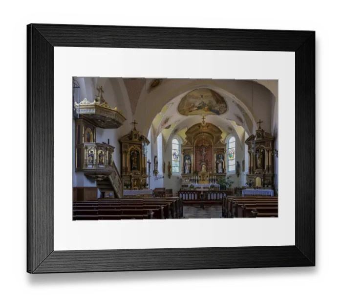 Framed Print : Former pilgrimage and filial church Heilig Blut