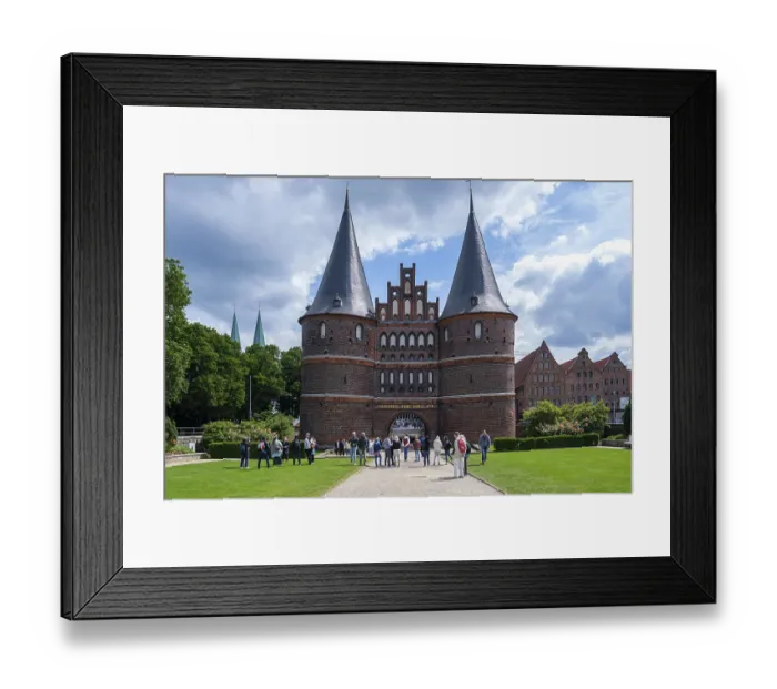 Framed Print : The Holsten Gate with its characteristic towers