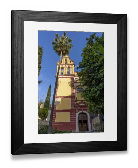 Framed Print : Church tower of the Catholic Church Iglesia de San Agustin (Padres Agustinos)
