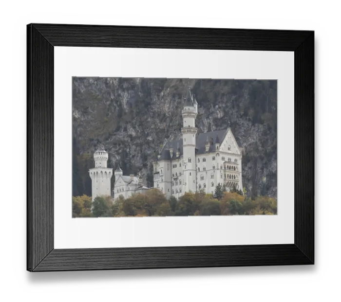 Framed Print : Neuschwanstein Castle near Fussen in autumn