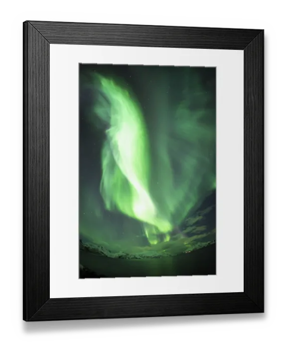 Framed Print : Northern Lights, taken near the Norwegian city of Tromso Northern Lights
