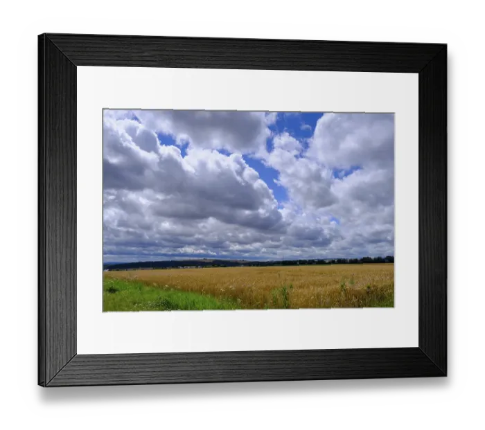 Framed Print : Cornfields, near Elz Castle, Rhineland-Palatinate