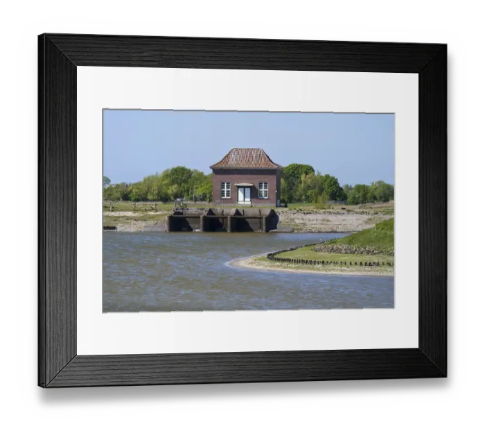 Framed Print : Barrage at the Siel, Tammensiel