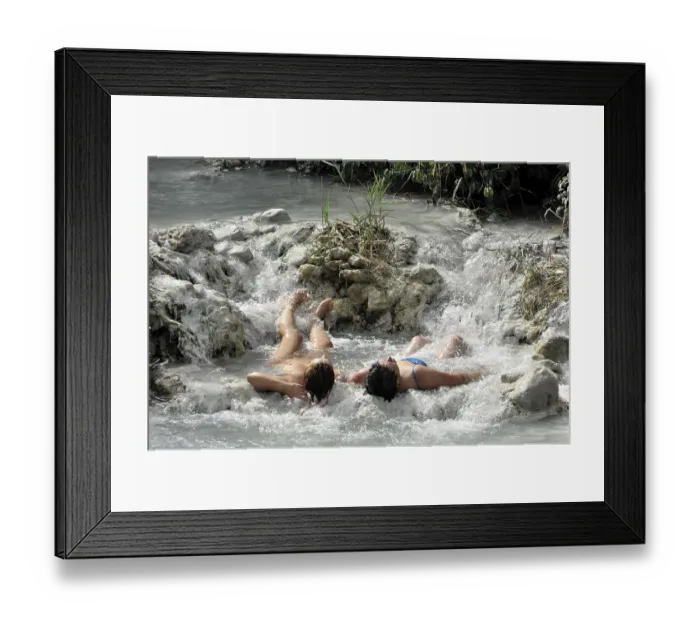 Framed Print : Terme di Saturnia, Cascate del Molino