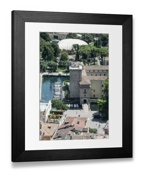 Framed Print : View of Riva del Garda, Italy, from the Bastione