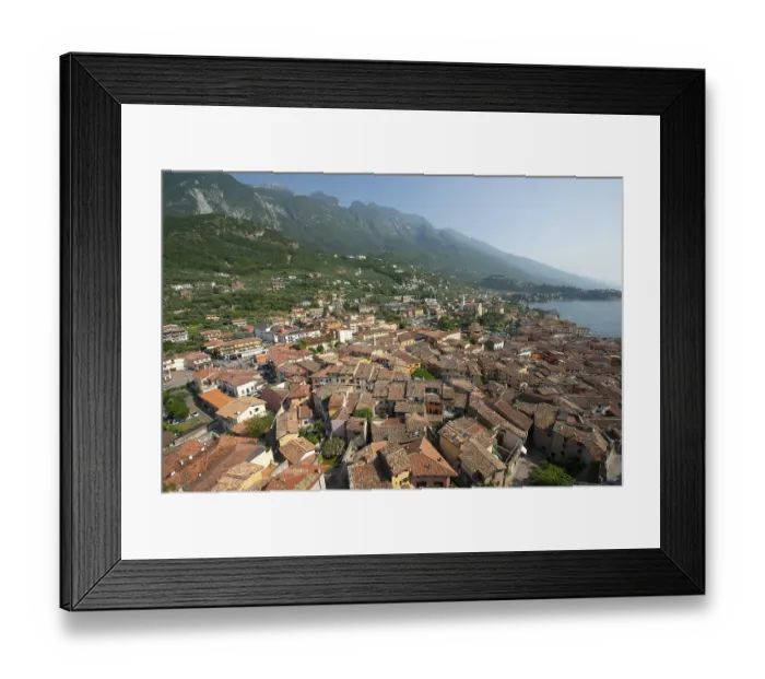 Framed Print : Mediterranean roofs from Scaliger Castle Framed Print : Mediterranean roofs from Scaliger Castle