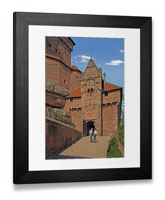 Framed Print : Haut-Koenigsbourg, Portal, Entrance
