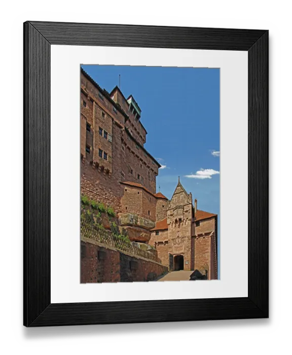 Framed Print : Haut-Koenigsbourg, Portal, Alsace, France