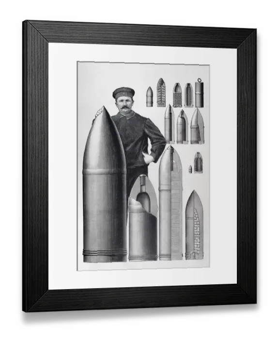 Framed Print : Historical armoured shells of different sizes Framed Print : Historical armoured shells of different sizes