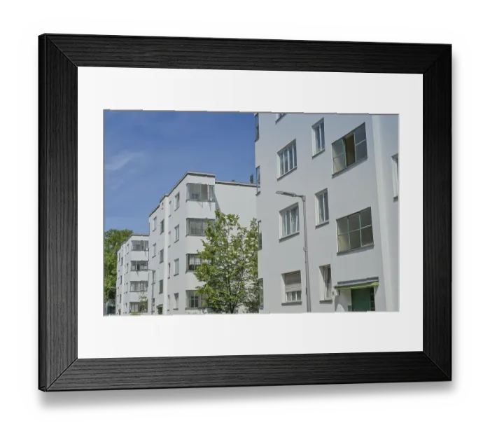 Framed Print : Residential building, Friedrich-Ebert-Siedlung